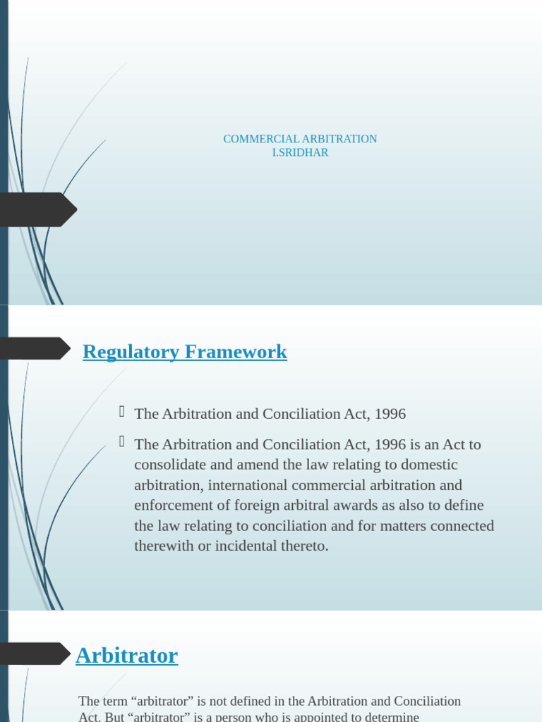 Commercial Arbitration | PDF | Arbitral Tribunal | Arbitration