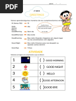 Atividade de Inglês Do 2º Ano (My Family) | PDF