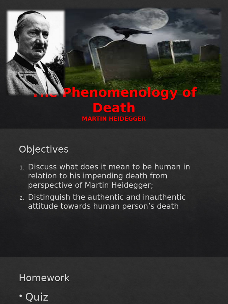 Heidegger's Phenomenology of Death | PDF | Martin Heidegger ...