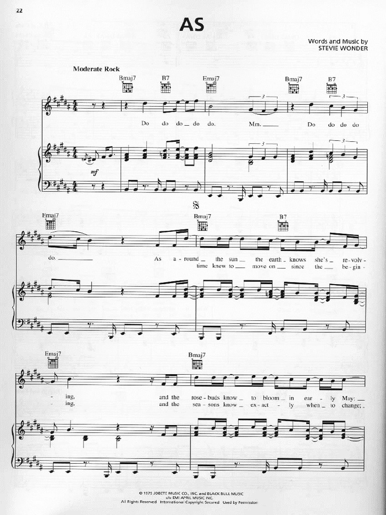 Stevie Wonder - As | PDF