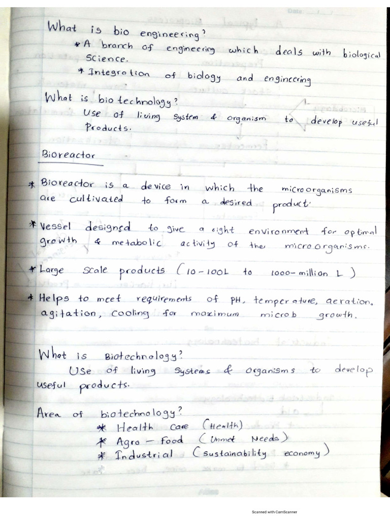 Bio Note | PDF