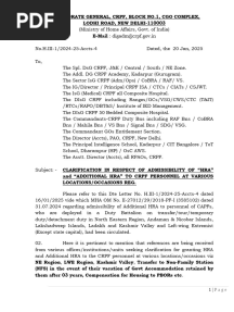 Addl HRA Clarification