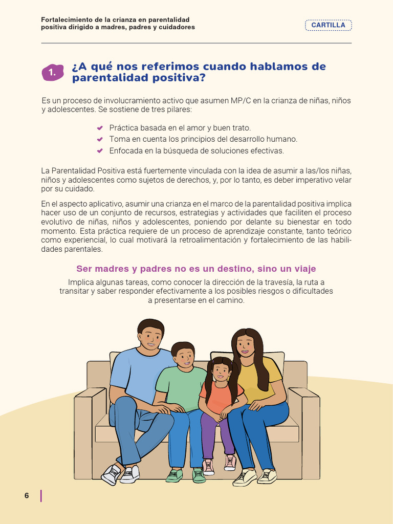 Cartilla Paternidad De Crianza Positiva Pdf Las Emociones