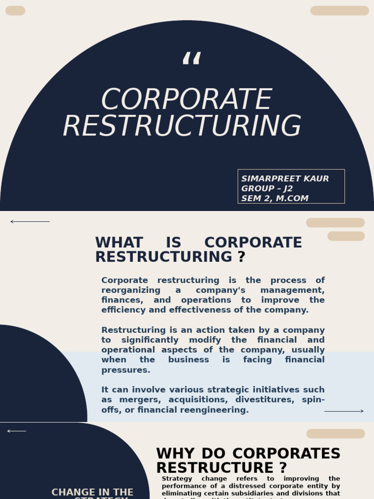 Corporate Restructuring Strategies Explained | PDF | Leveraged Buyout ...