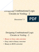 Designing Combinational Logic Circuits in Verilog - 2: Discussion 7.3