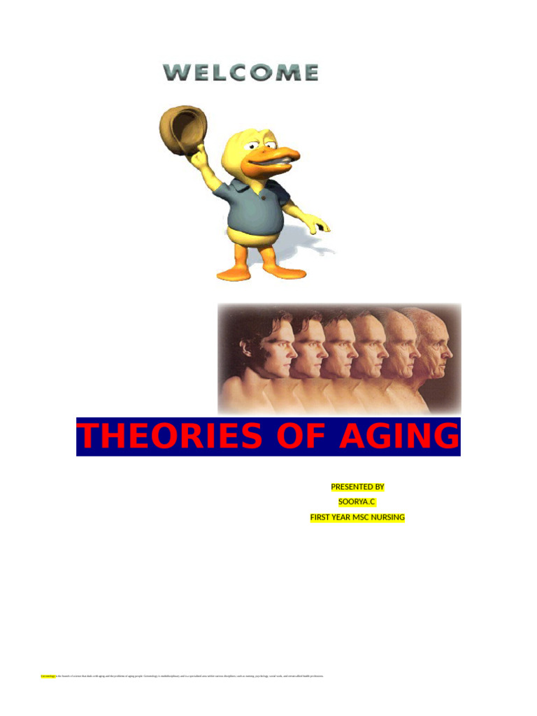 Theories of Aging for Nursing Professionals | PDF | Ageing | Senescence