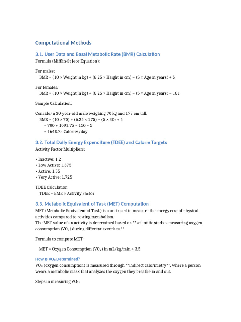 MET Values for Common Exercises | PDF | Physical Fitness | Physical ...