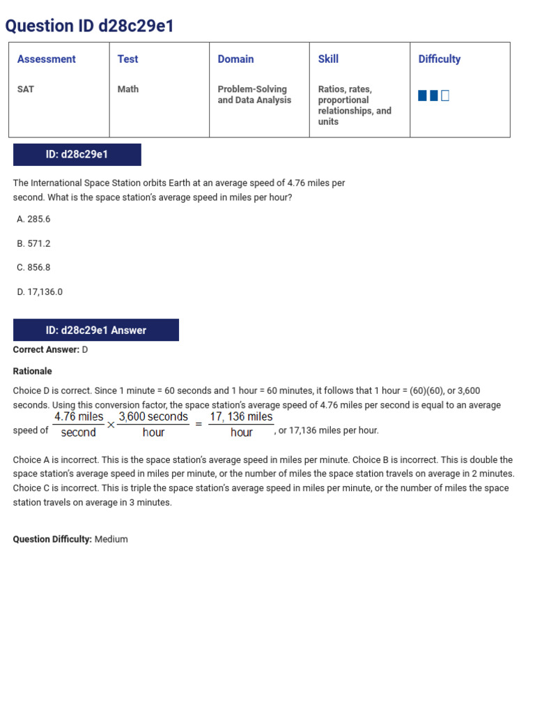 Average Speed and Population Growth Calculations | PDF | Sat | Ratio