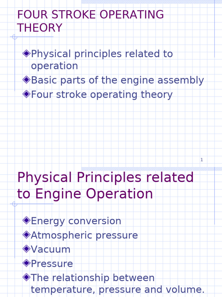 Four Stroke Engine Operation Guide | PDF | Internal Combustion Engine ...