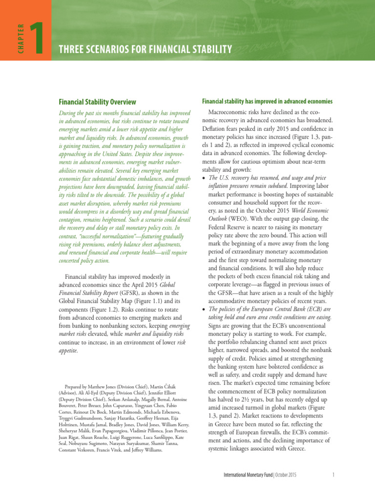 Emerging Market Financial Stability Risks | PDF | Monetary Policy ...