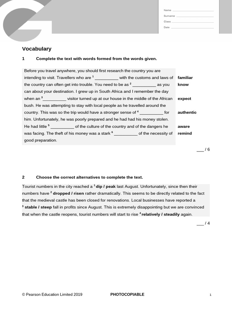 C1 Advanced Unit 8 Test Overview | PDF