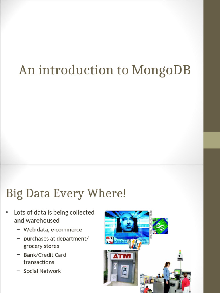 Introduction to MongoDB Basics | PDF | Databases | No Sql