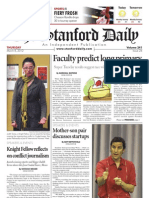 The Stanford Daily T: Faculty Predict Long Primary