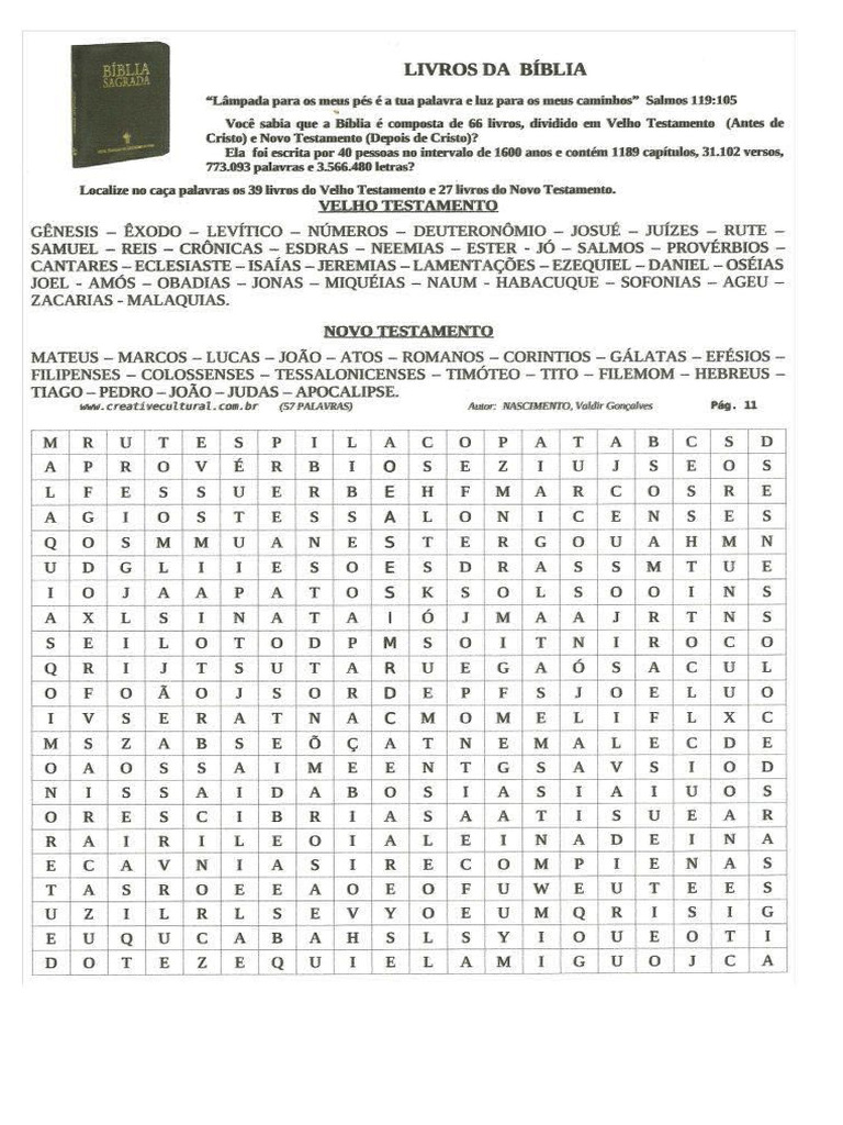 Caça Palavra Bíblico | PDF