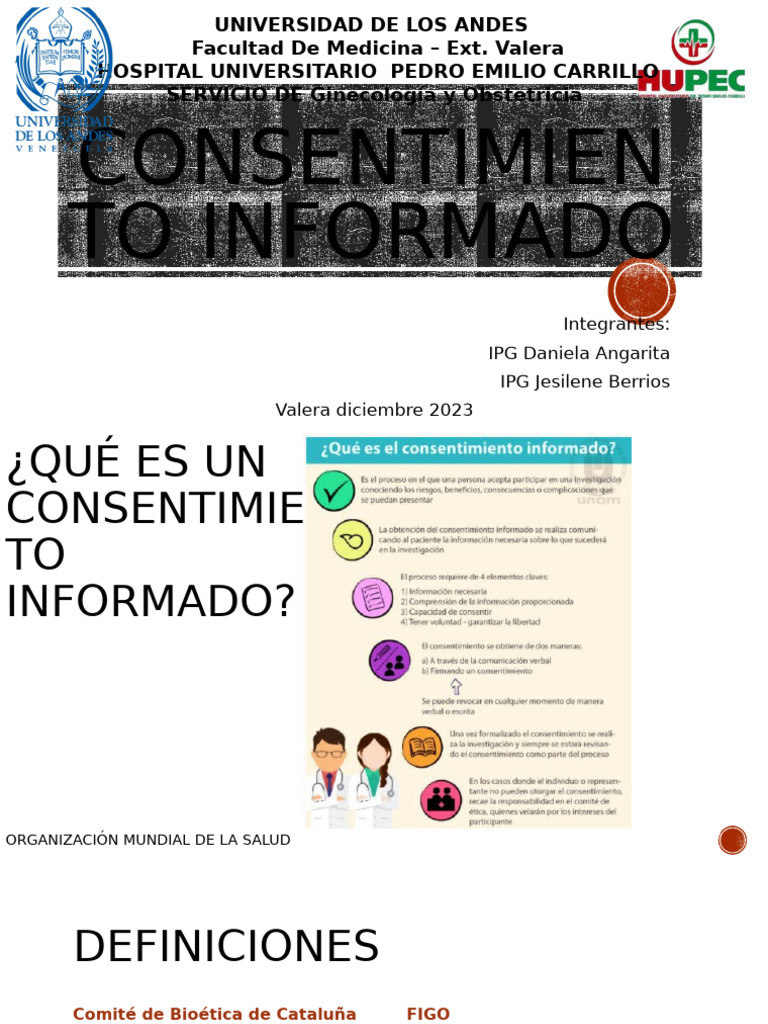 Consentimiento Informado en Venezuela | PDF | Historial médico ...