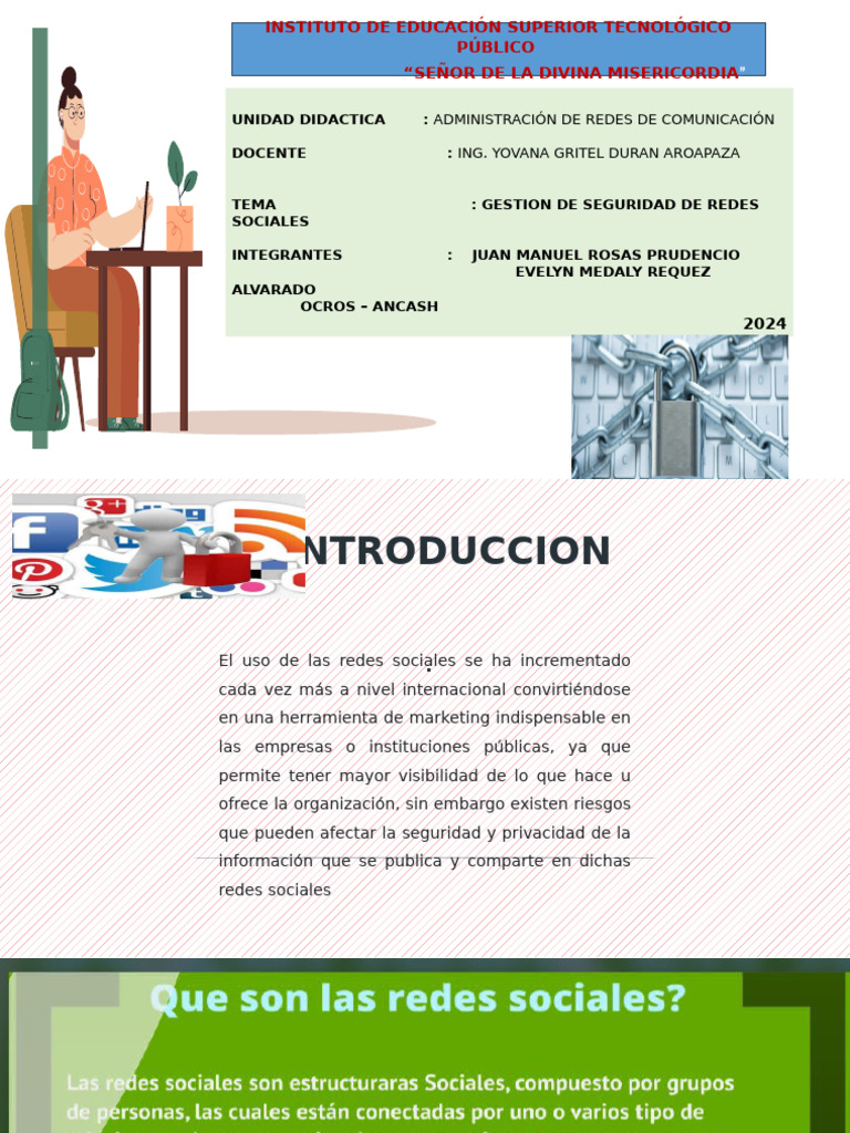 Gestion de Seguridad en Redes Sociales | PDF | Contraseña | Servicio de ...