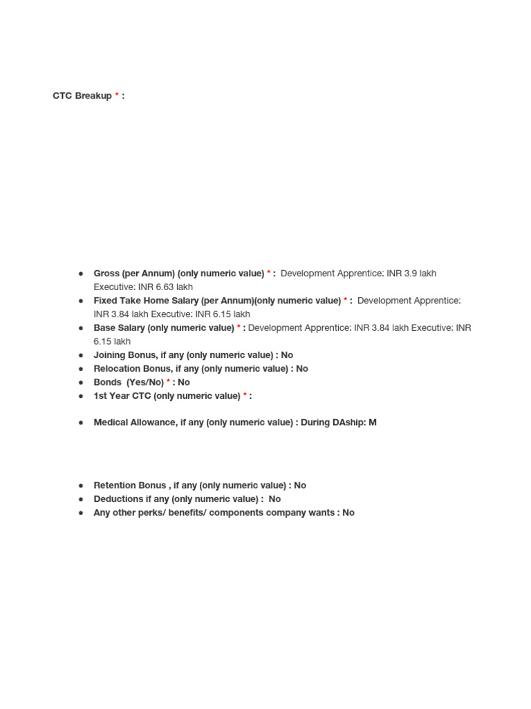 PRADAN Development Apprenticeship Salary Details | PDF | Apprenticeship ...