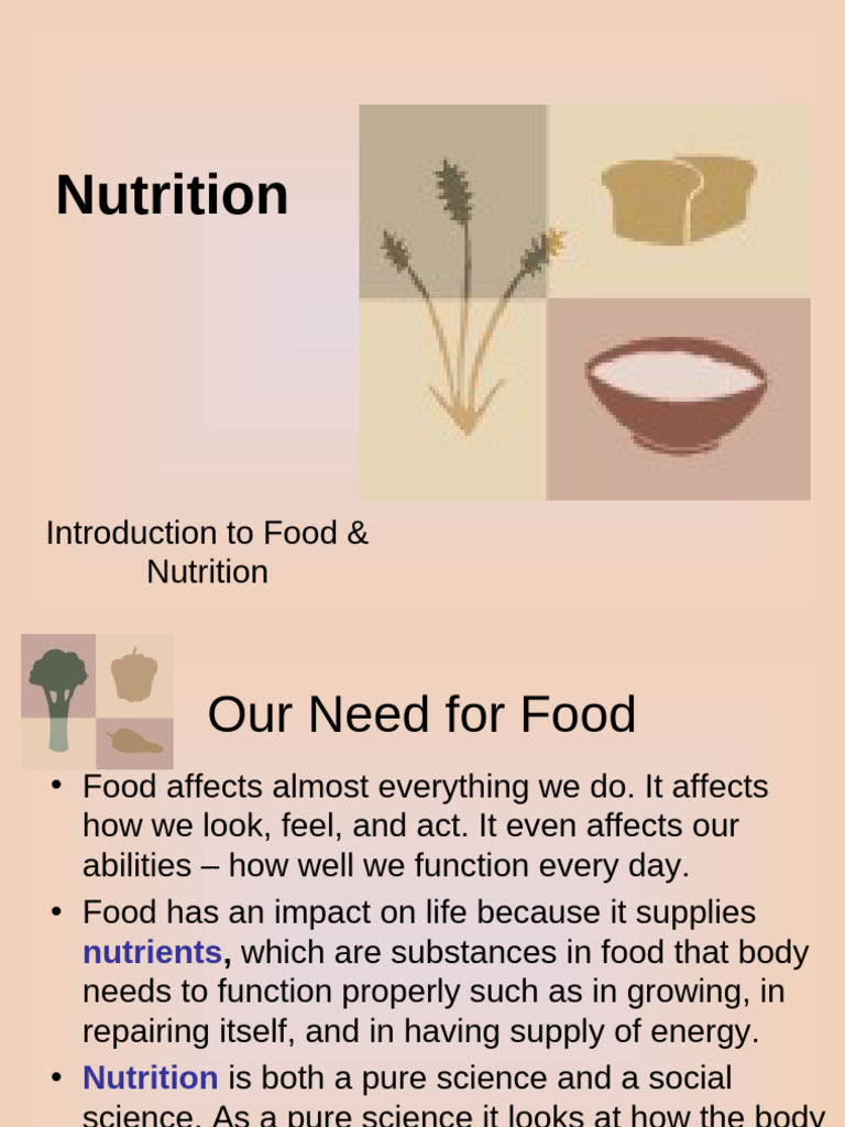Understanding Food and Nutrition Basics | PDF | Fat | Carbohydrates