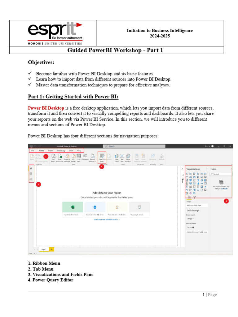 Power BI Desktop: Beginner's Guide | PDF | Microsoft Excel | Software