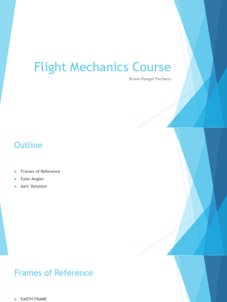 Flight Mechanics: Frames of Reference | PDF | Rotation | Aerospace