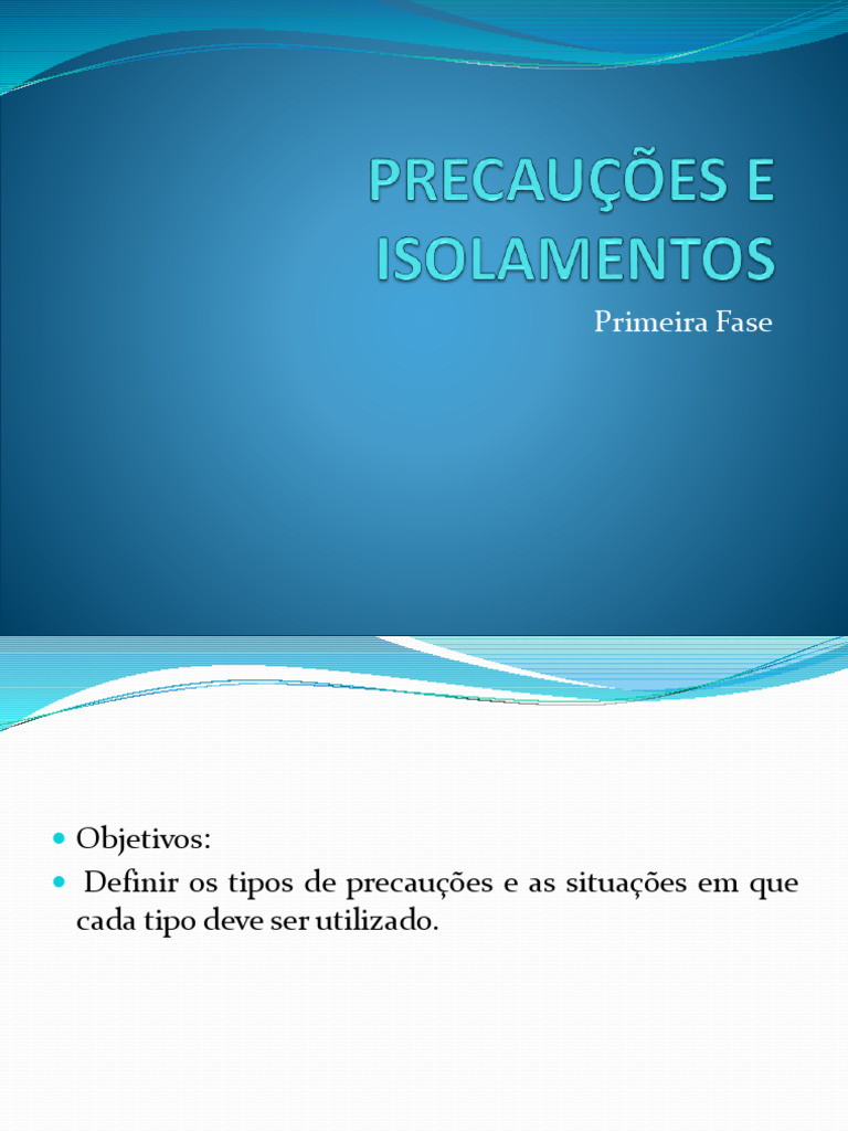 Tipos de Precauções em Saúde | PDF | Infecção | Especialidades médicas