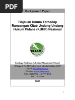Download Tinjauan Umum Terhadap Rancangan KUHP by -Chedist Ysef SN84466207 doc pdf
