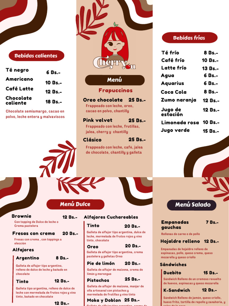 Cherry You Menu | PDF | Pizza | Alimentos