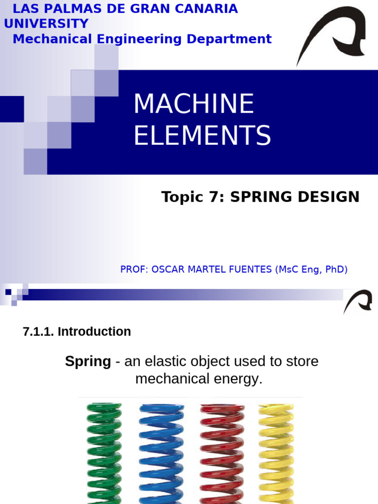 Spring Design Fundamentals and Types | PDF