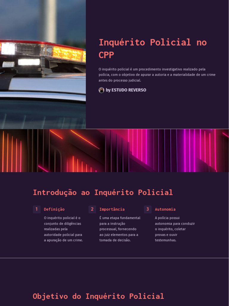 Inquérito Policial: Definição e Fases | PDF | Polícia | Testemunha ...