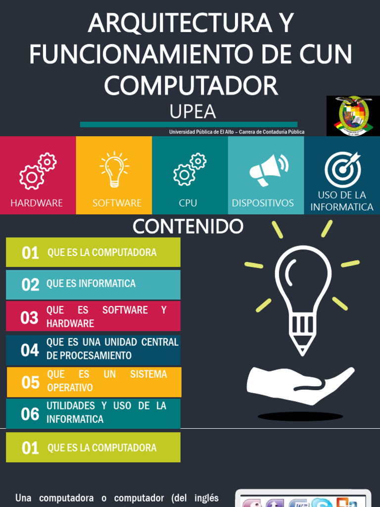 Introducción a Hardware y Software | PDF | Hardware de la computadora ...