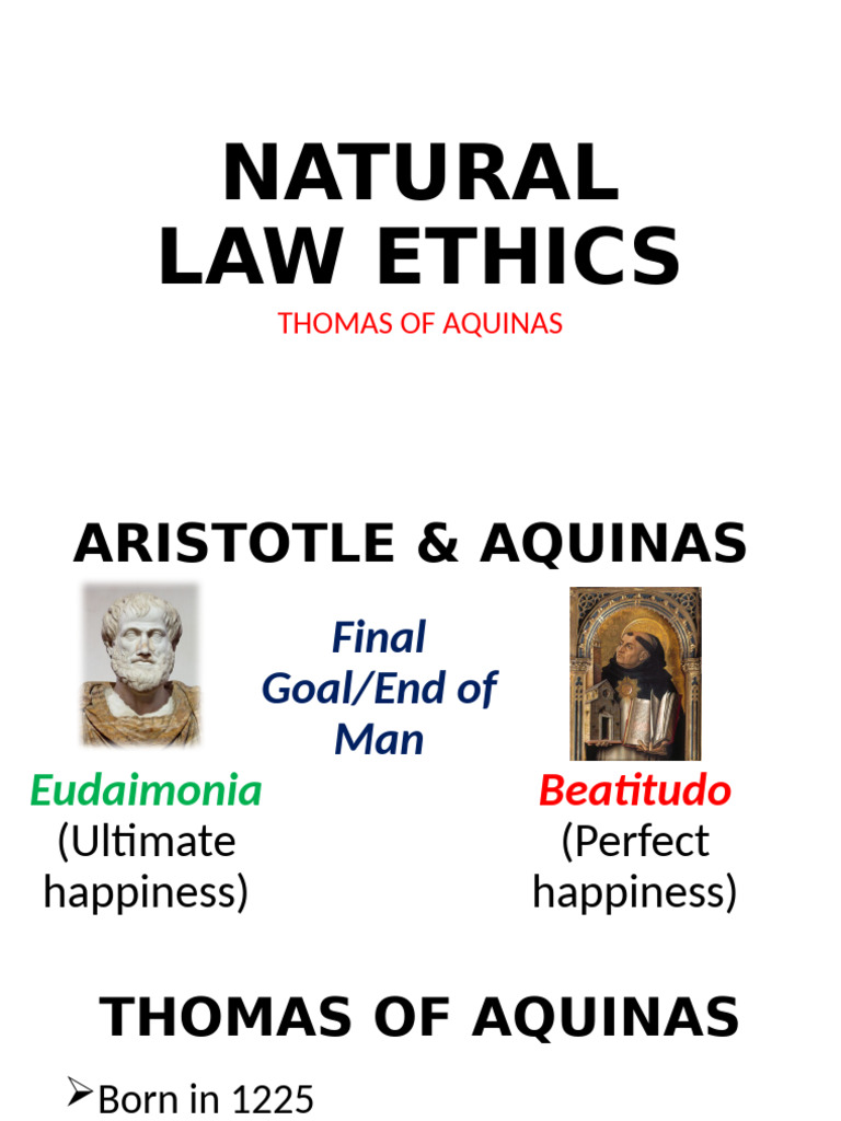 Thomas of Aquinas Moral Law | PDF | Thomas Aquinas | Virtue