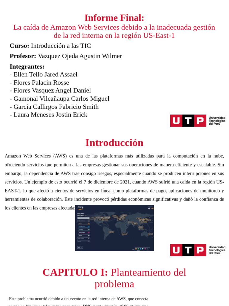 Impacto de la caída de AWS en US-East-1 | PDF | Servicios web de Amazon ...