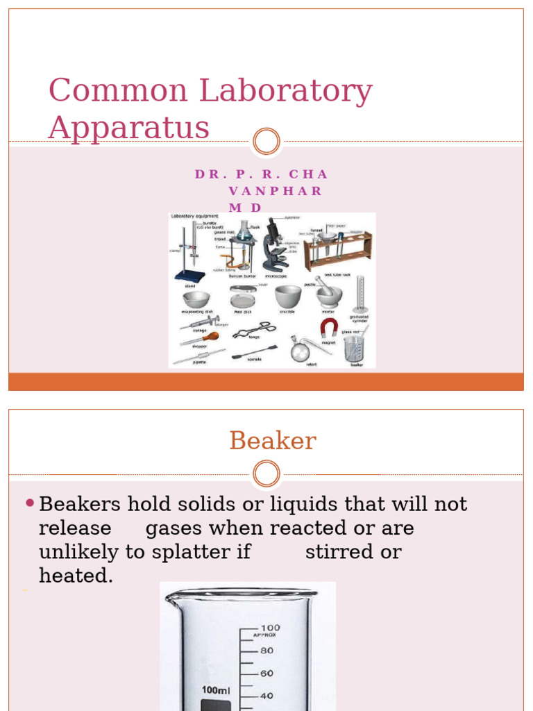 Essential Laboratory Apparatus Guide | PDF