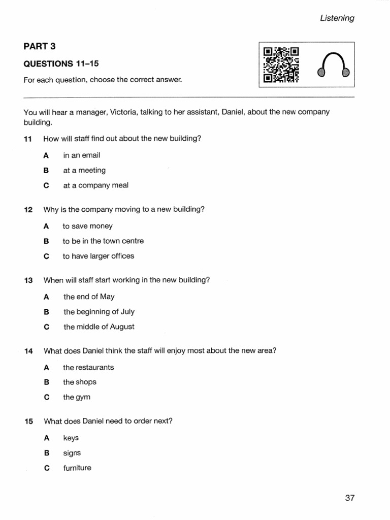 Test 2 - Key 1 With Ans - Lis Part 3+4+5 - p.37-39 | PDF