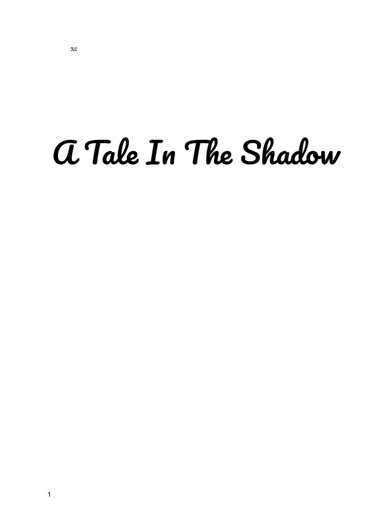 A Tale in The Shadow | PDF