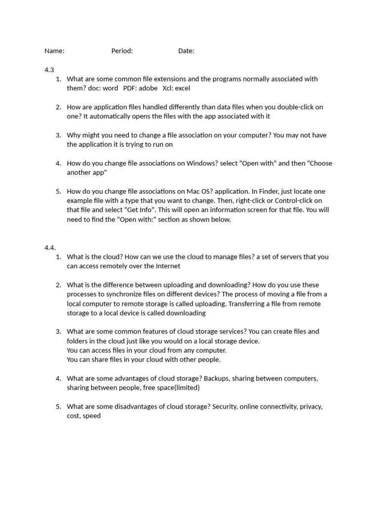 4 3+and+4 4+questions | PDF | Computer File | I Cloud