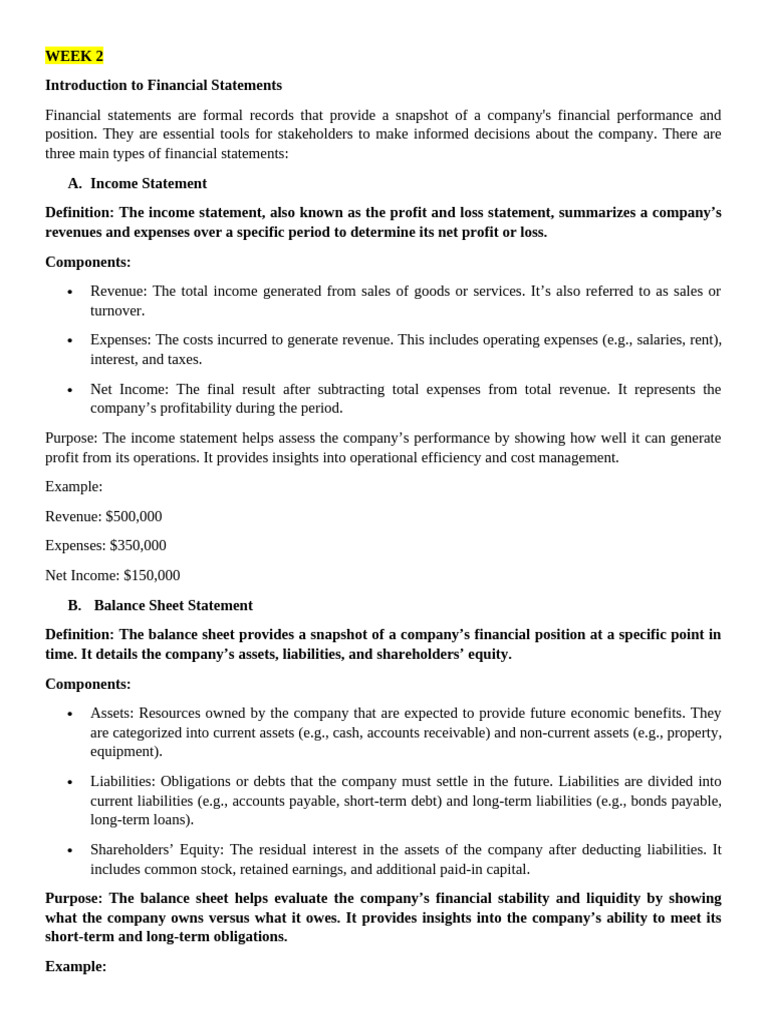Understanding Financial Statements Basics | PDF | Bonds (Finance ...