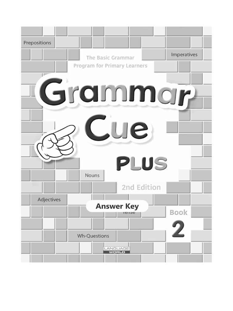 Grammar Cue Plus 2 Answer Key | PDF