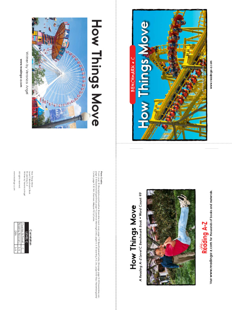 How Things Move: Level C Book | PDF | Reading (Process) | Learning Methods