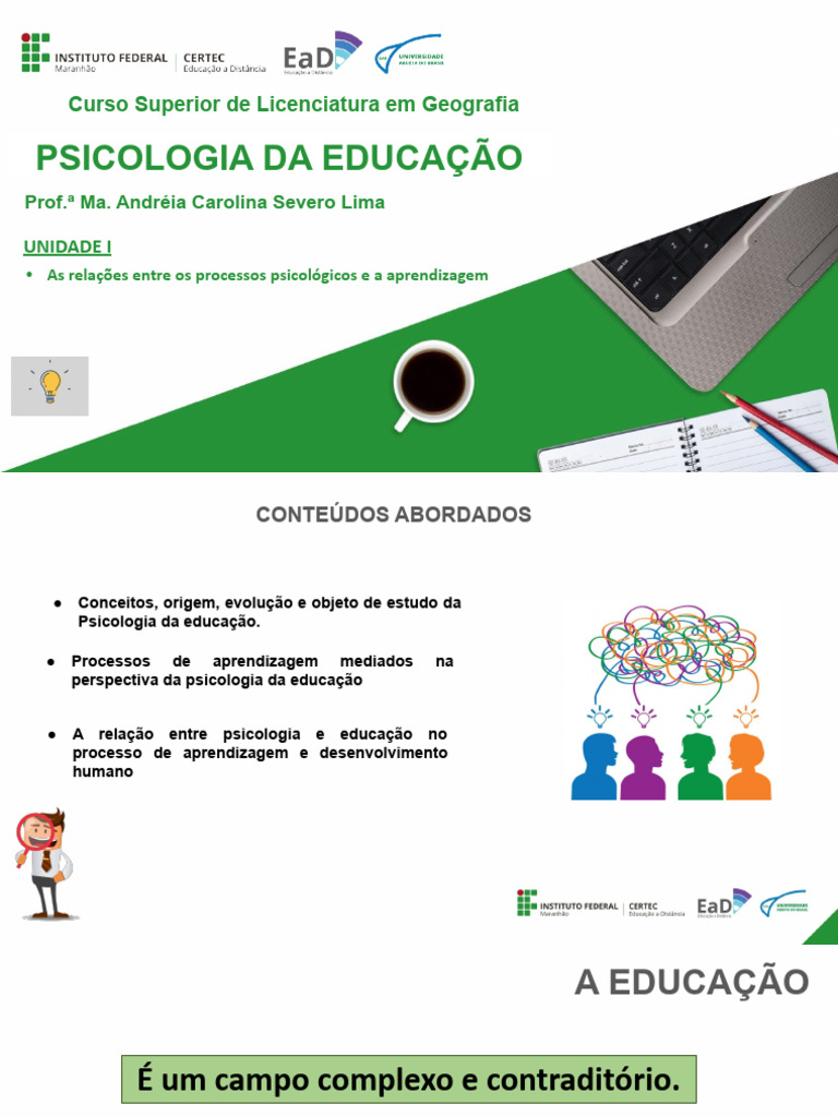 Psicologia da Educação e Aprendizagem | PDF | Psicologia | Aprendizado