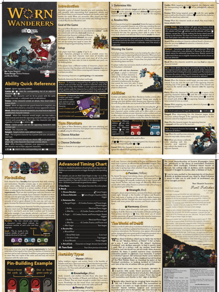 Worn Wanderers Ability Quick-Reference | PDF
