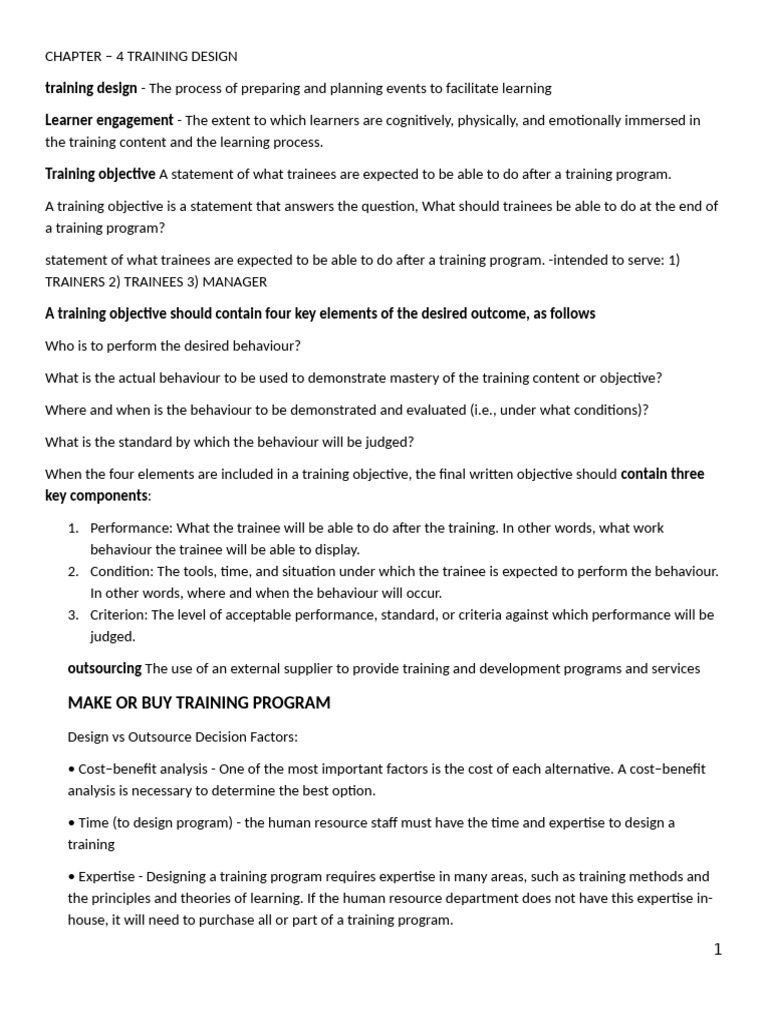 Effective Training Design Strategies | PDF | Learning | Simulation