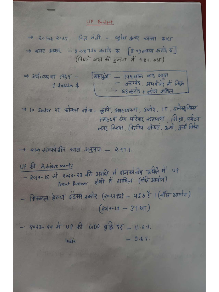 UP Budget 25 - Compressed | PDF