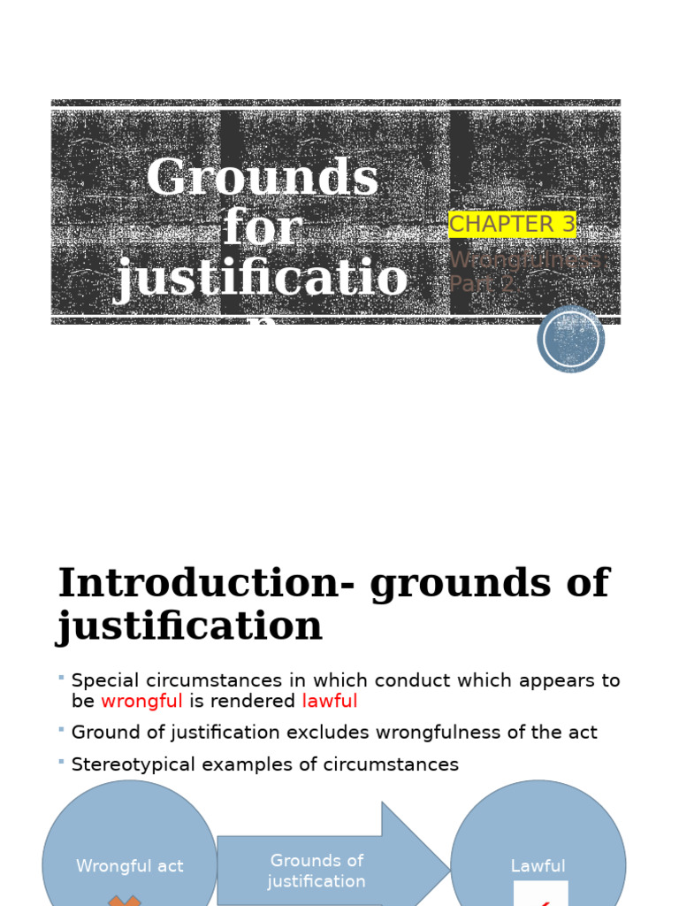 Grounds of Justification in Law | PDF | Consent | Private Law
