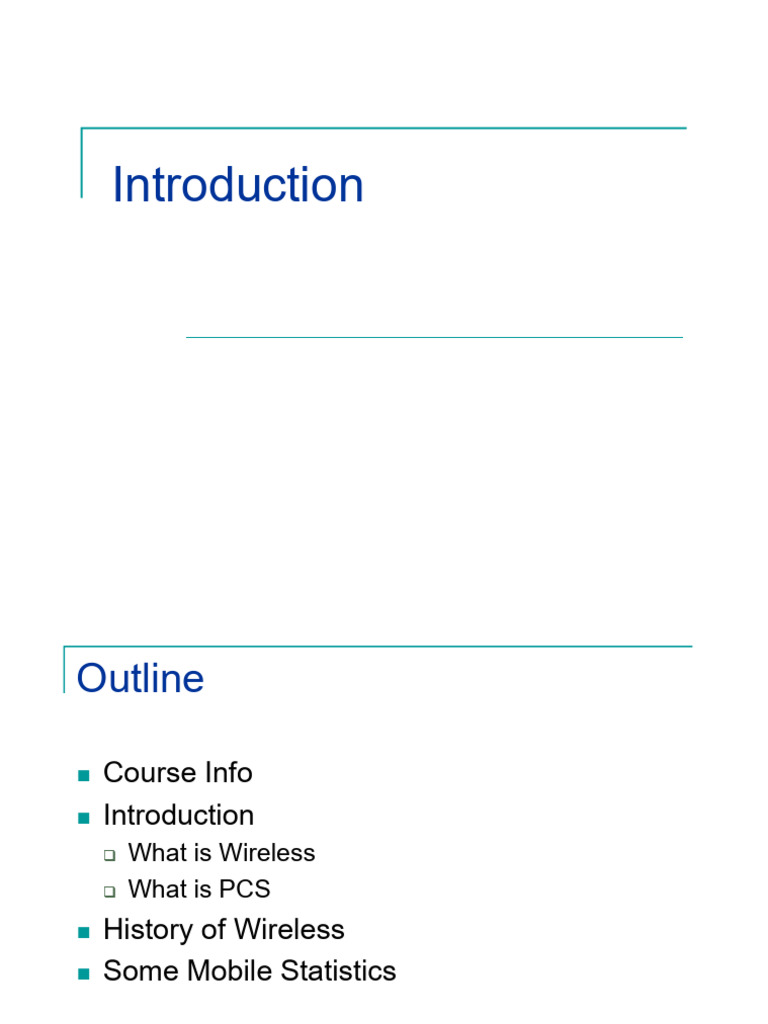Wireless and Mobile Networking Overview | PDF | Duplex ...