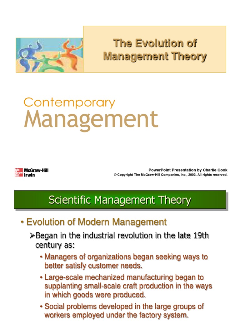 The Evolution of Management Theory: Powerpoint Presentation by Charlie ...