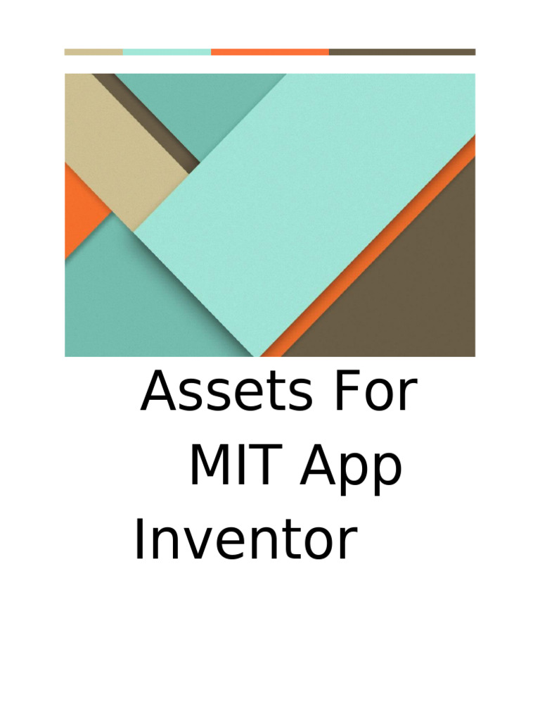 Assets For MIT App Inventor | PDF