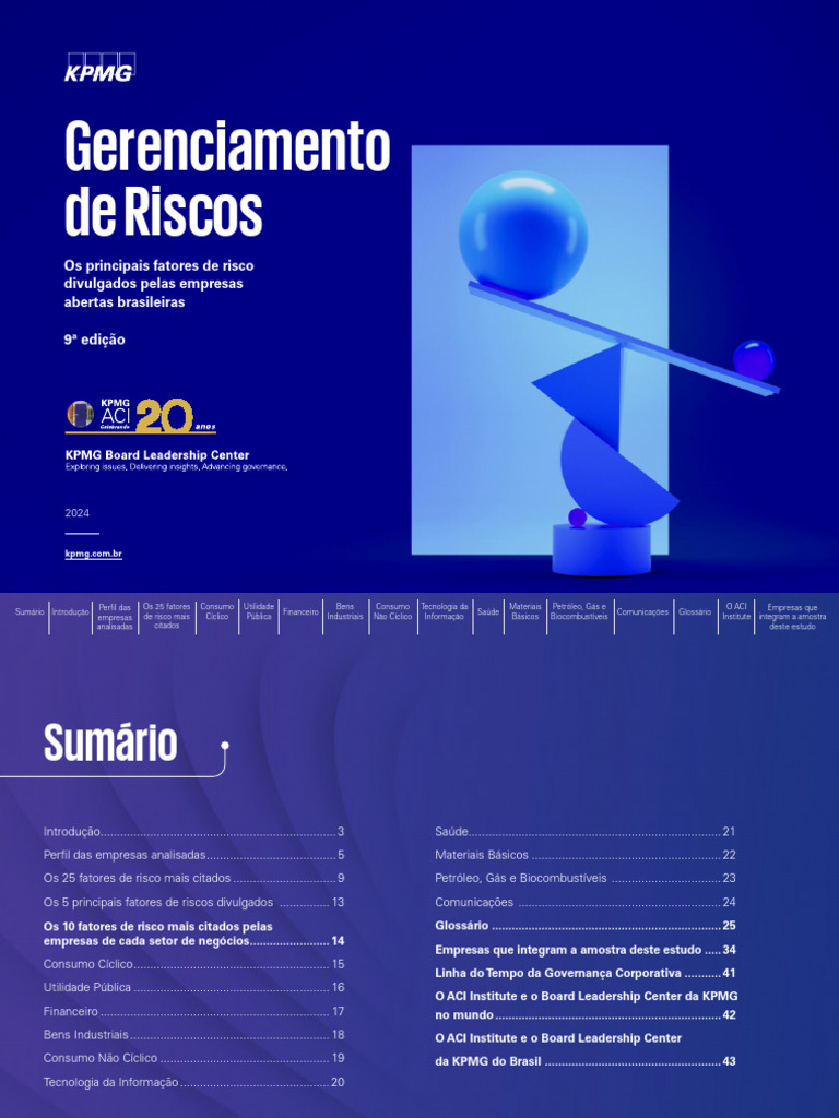 gerenciamento-de-riscos | PDF | Governança | Avaliação de risco