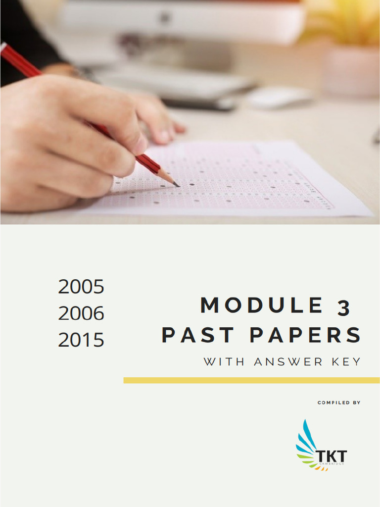 TKT Module 3 Past Papers With The Key | PDF
