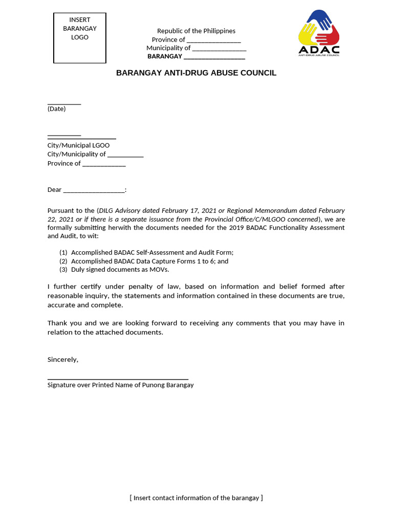 Barangay BADAC Assessment Submission | PDF